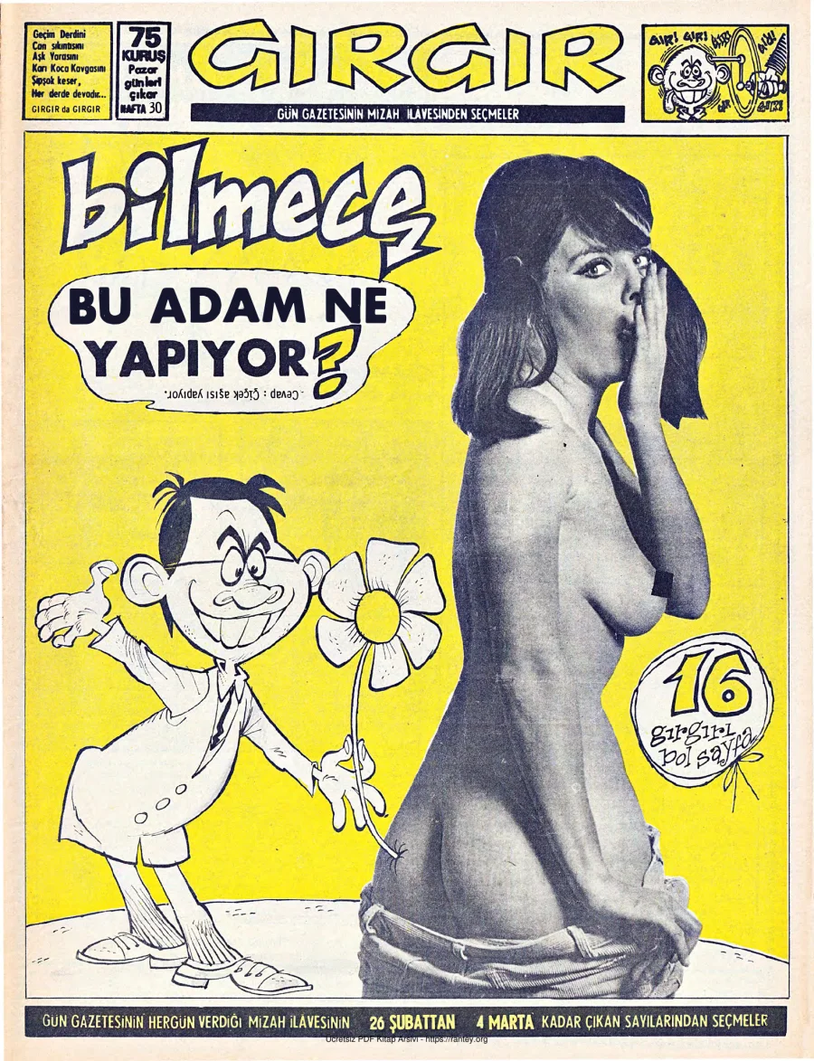 GırGır 1973 Sayı 030 kapak görseli