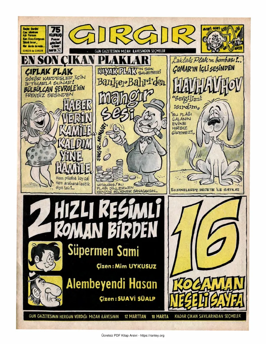 GırGır 1973 Sayı 032 kapak görseli