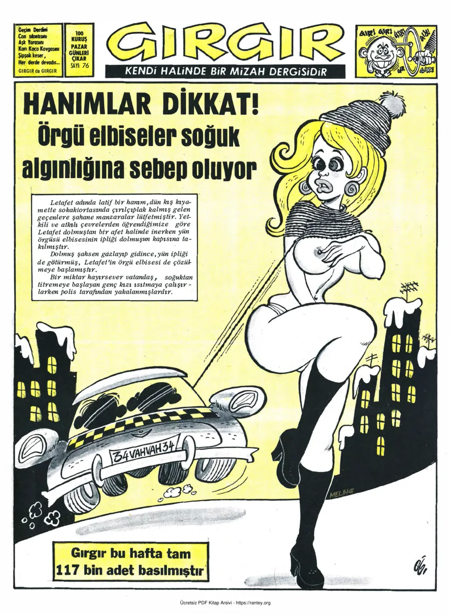 GırGır 1974 Sayı 076 kapak görseli