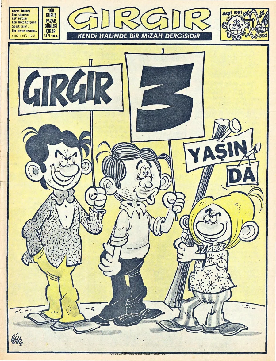 GırGır 1974 Sayı 104 kapak görseli