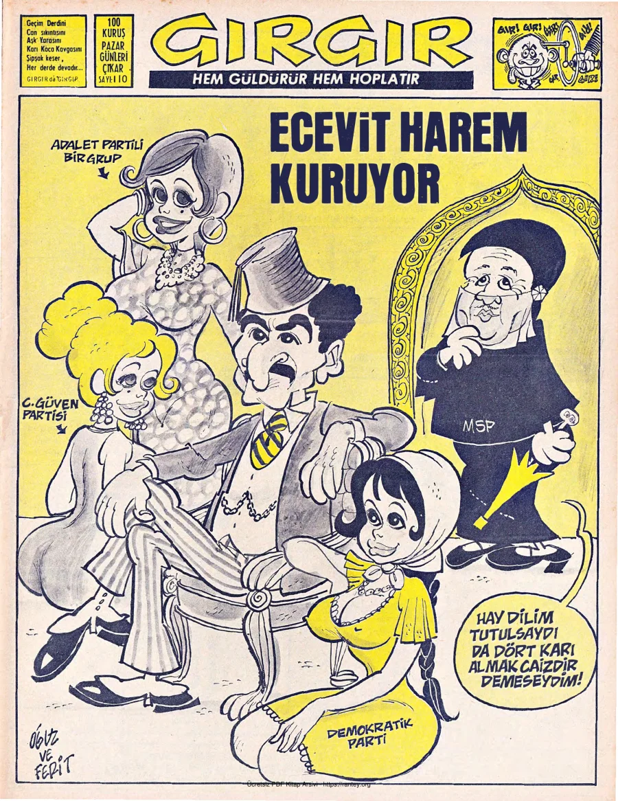 GırGır 1974 Sayı 110 kapak görseli