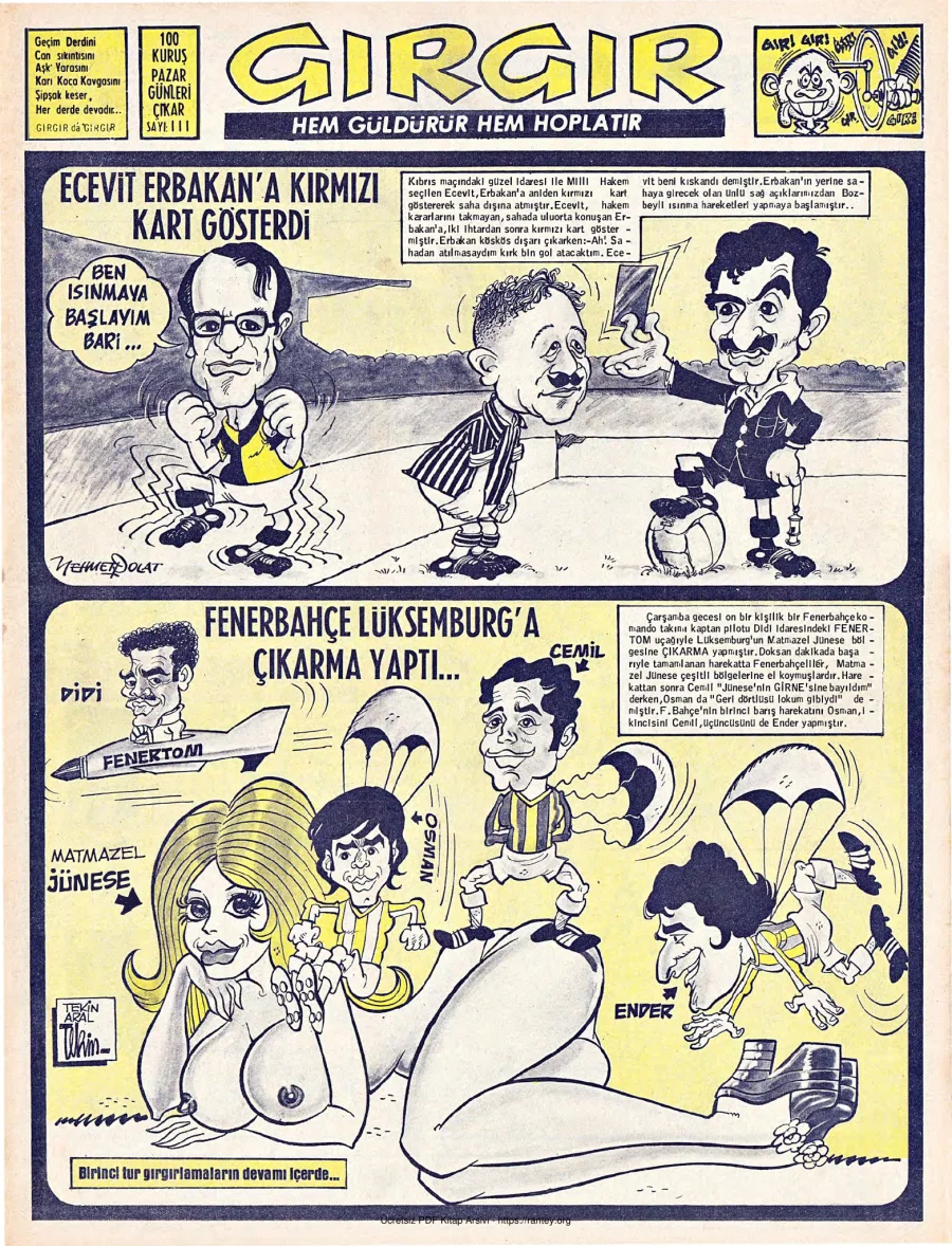 GırGır 1974 Sayı 111 kapak görseli