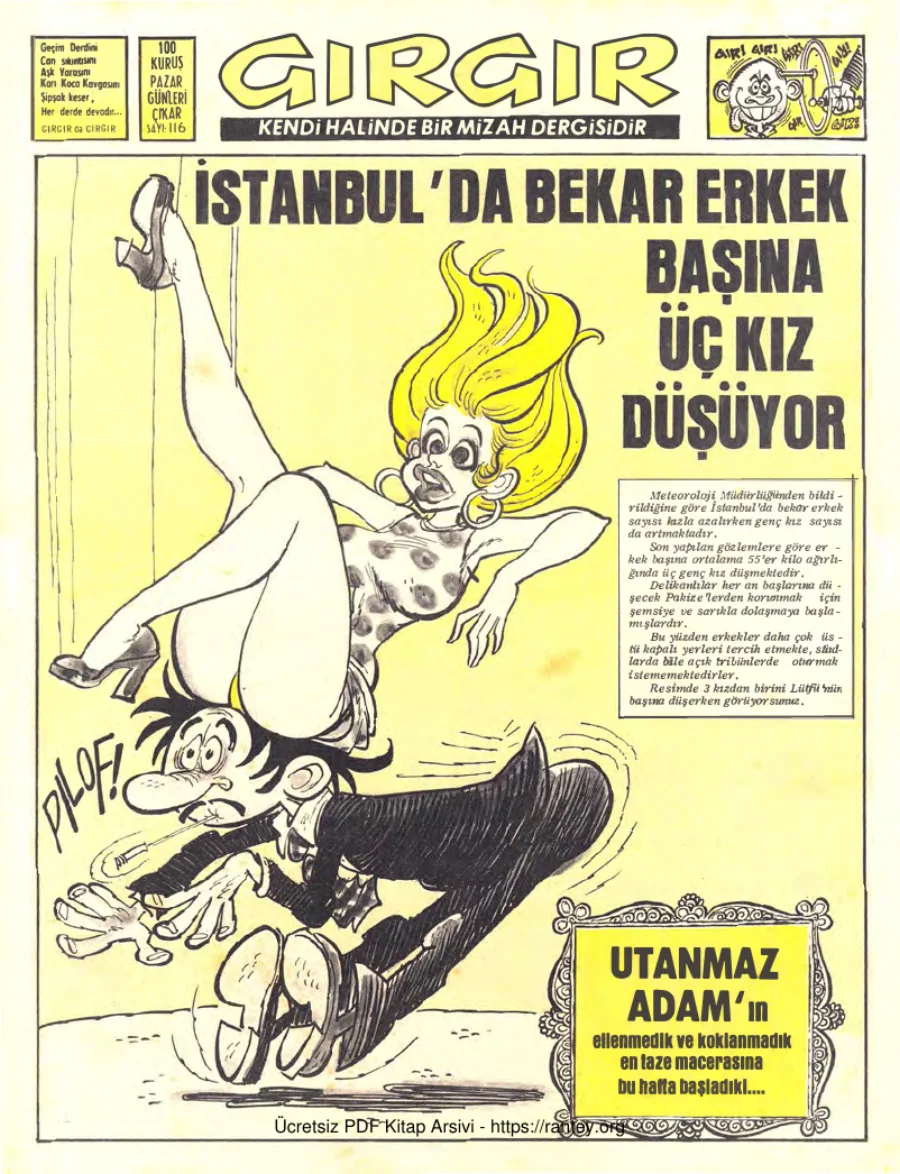 GırGır 1974 Sayı 116 kapak görseli