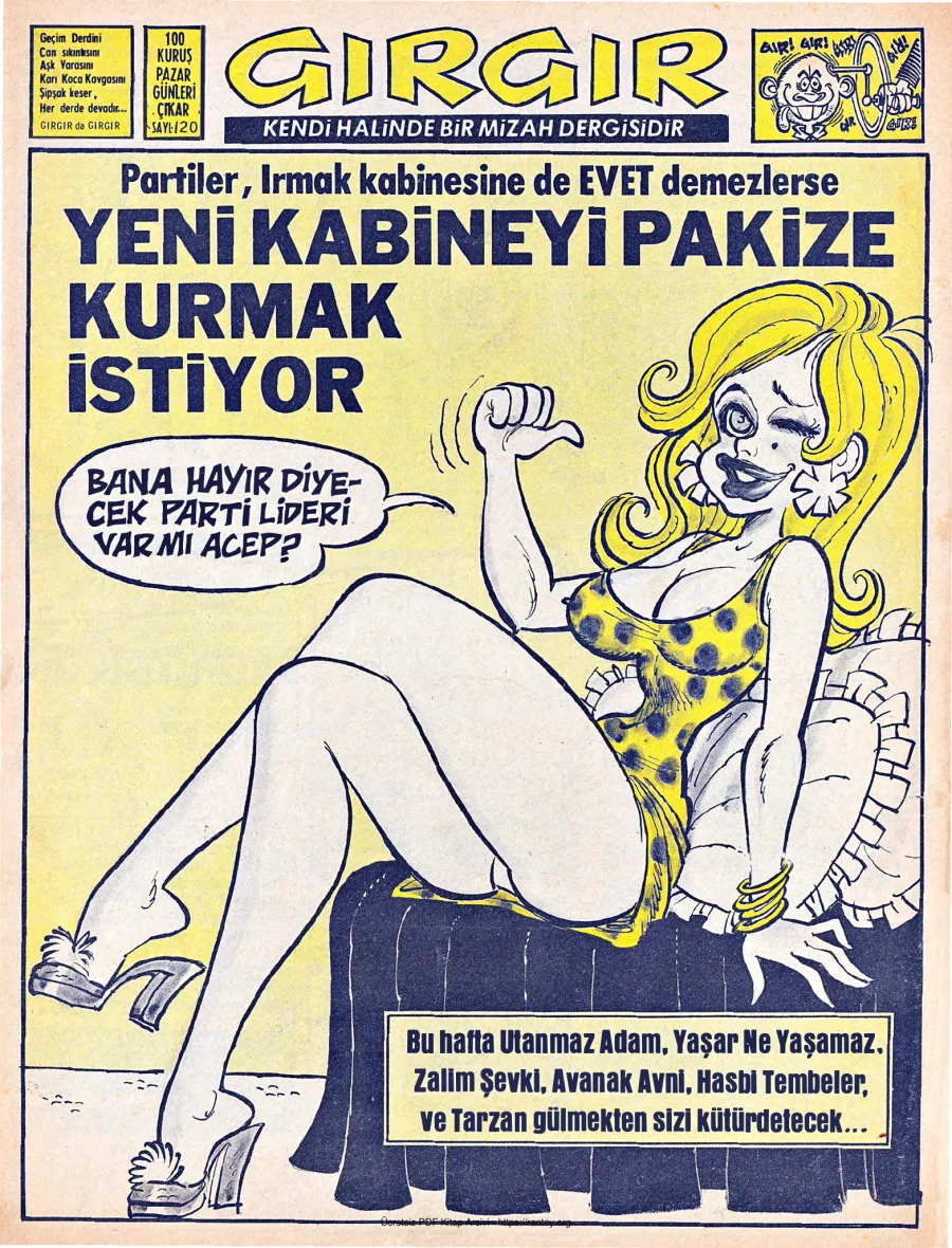 GırGır 1974 Sayı 120 kapak görseli