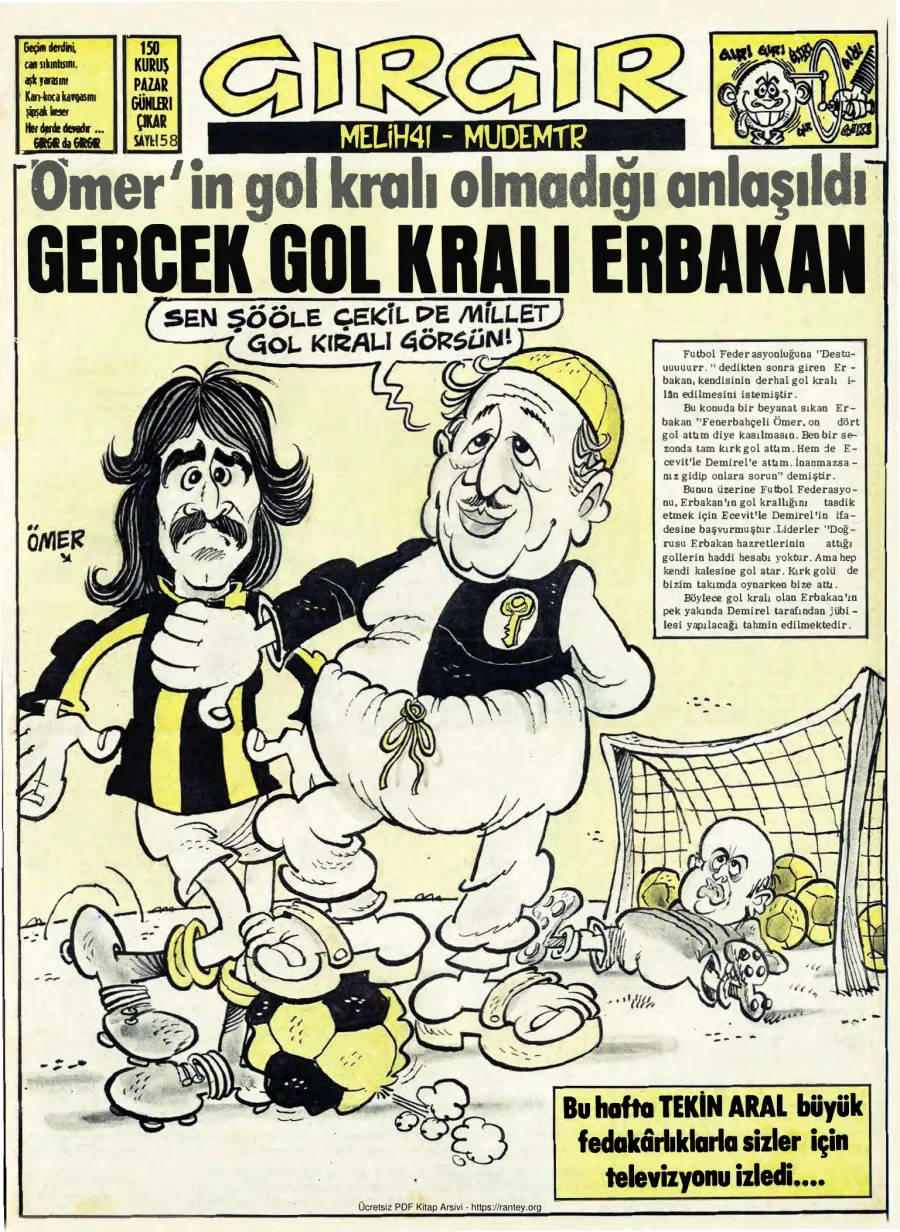 GırGır 1975 Sayı 158 kapak görseli