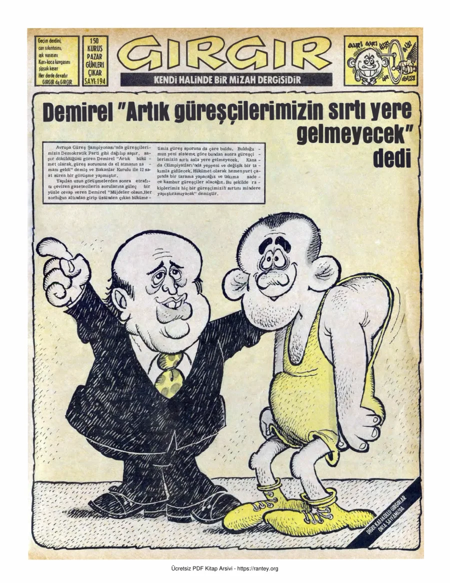 GırGır 1976 Sayı 194 kapak görseli