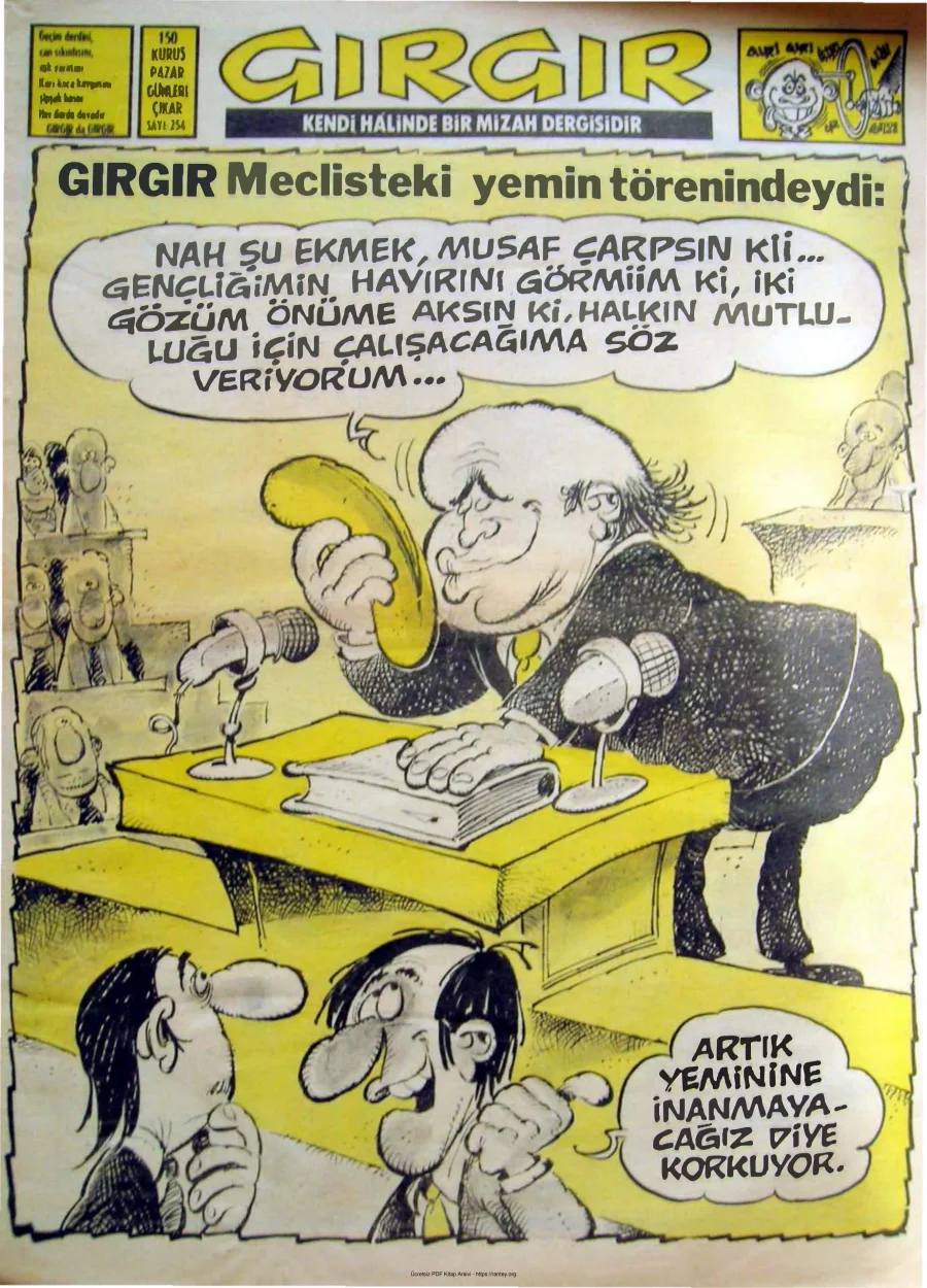 GırGır 1977 Sayı 254 kapak görseli