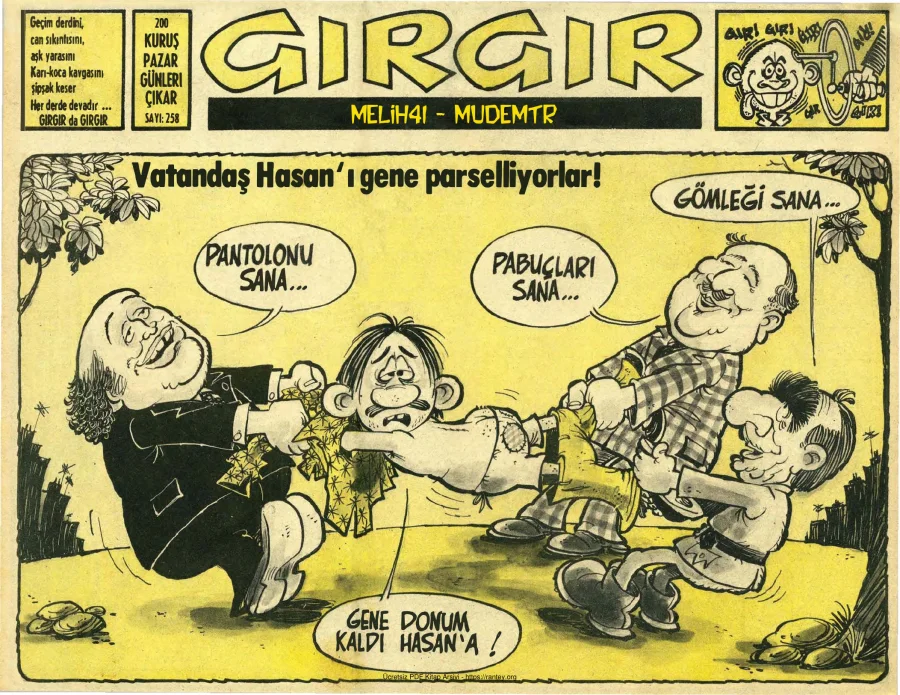 GırGır 1977 Sayı 258 kapak görseli