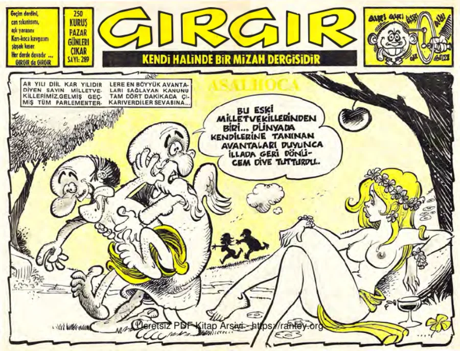 GırGır 1978 Sayı 289 kapak görseli
