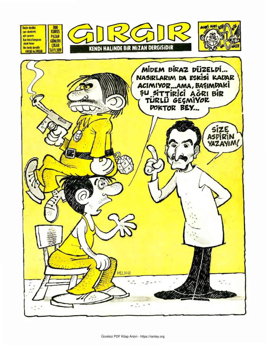 GırGır 1978 Sayı 309 kapak görseli