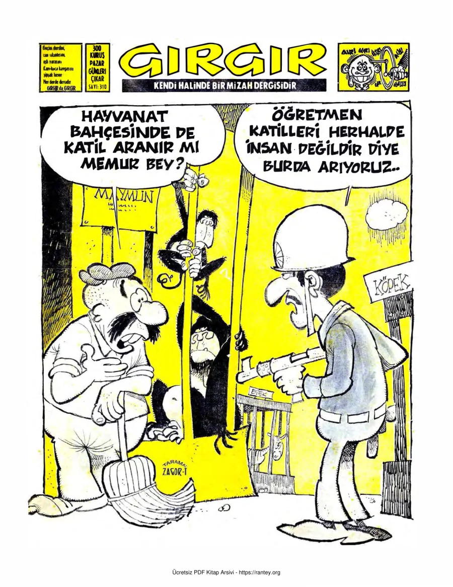 GırGır 1978 Sayı 310 kapak görseli
