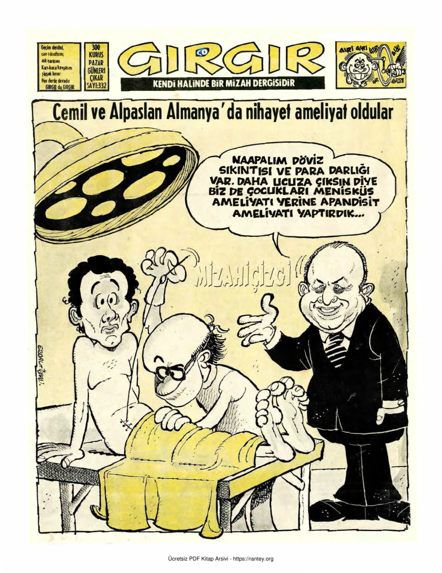 GırGır 1978 Sayı 332 kapak görseli