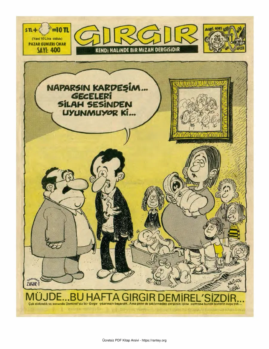 GırGır 1980 Sayı 400 kapak görseli