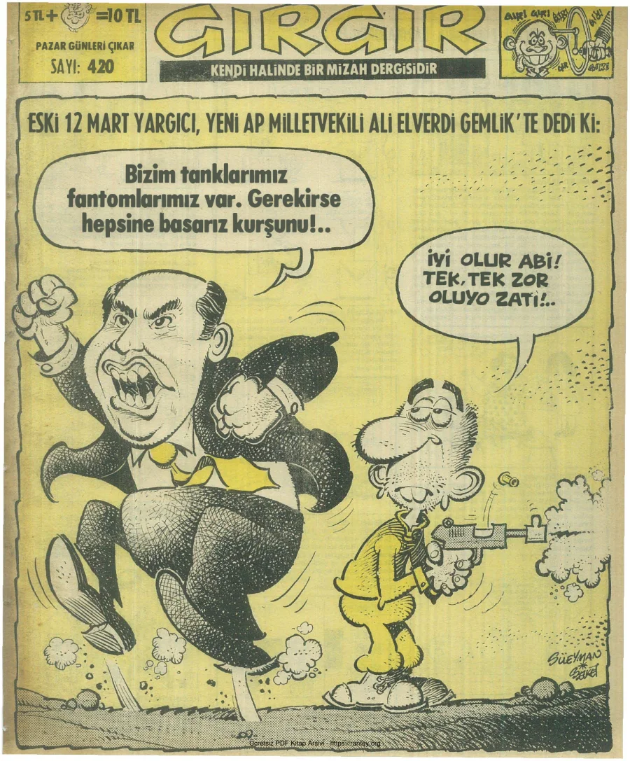 GırGır 1980 Sayı 420 kapak görseli