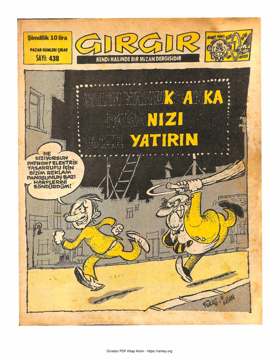 GırGır 1980 Sayı 438 kapak görseli