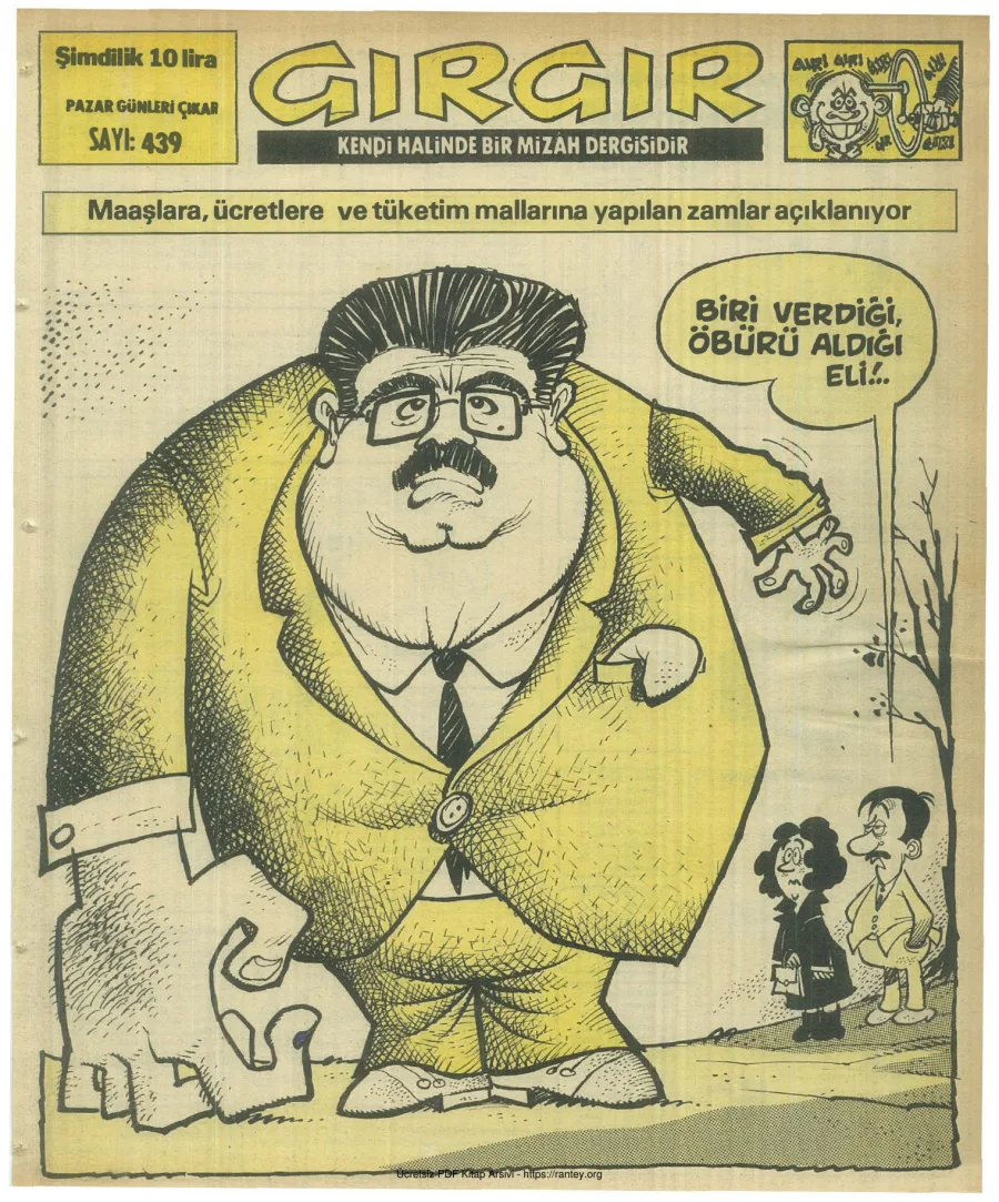 GırGır 1981 Sayı 439 kapak görseli