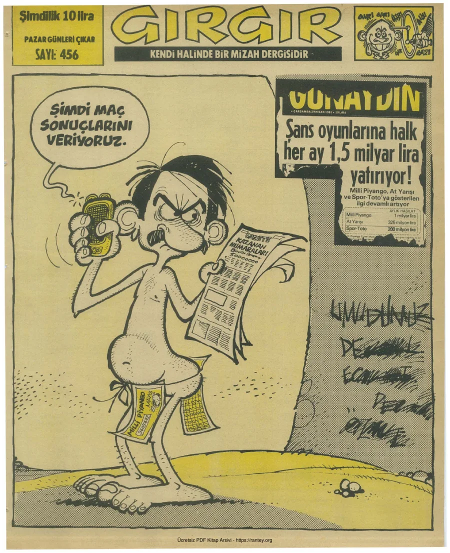 GırGır 1981 Sayı 456 kapak görseli