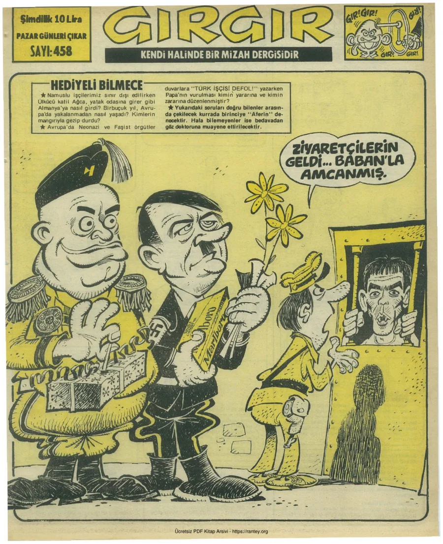 GırGır 1981 Sayı 458 kapak görseli