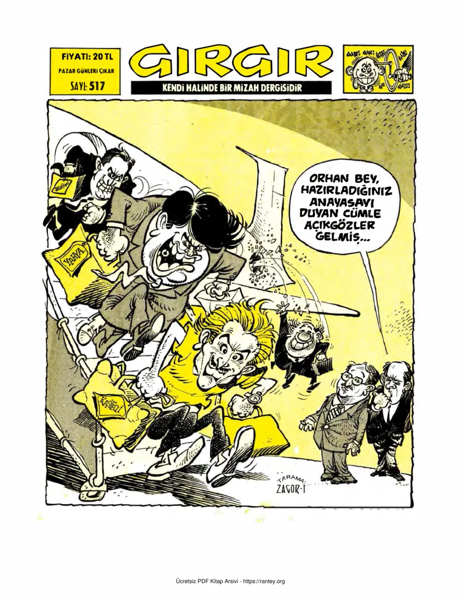 GırGır 1982 Sayı 517 kapak görseli