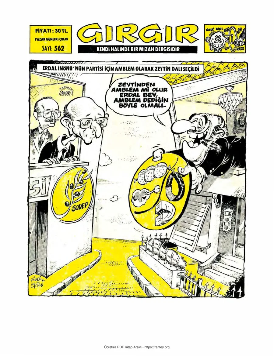 GırGır 1983 Sayı 562 kapak görseli
