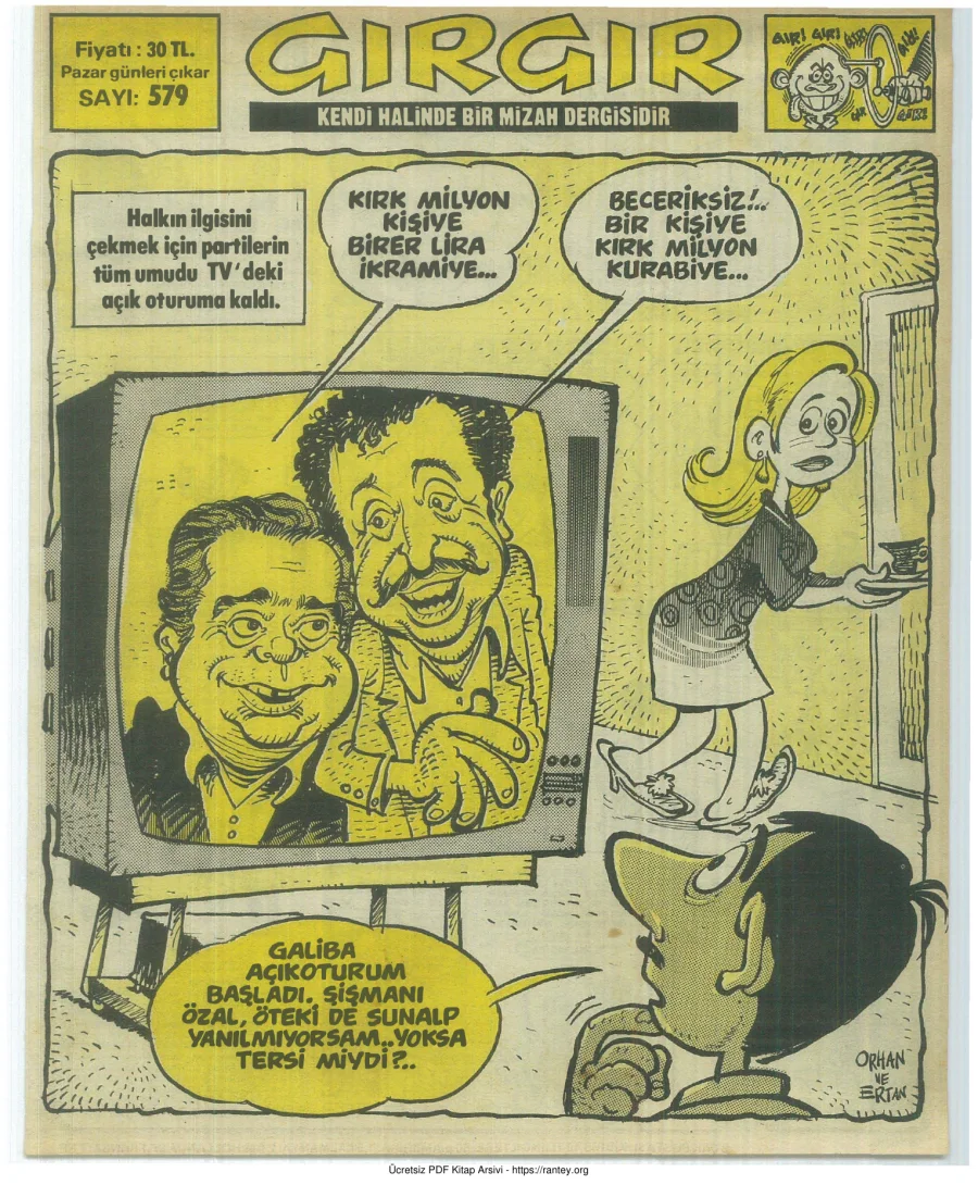 GırGır 1983 Sayı 579 kapak görseli