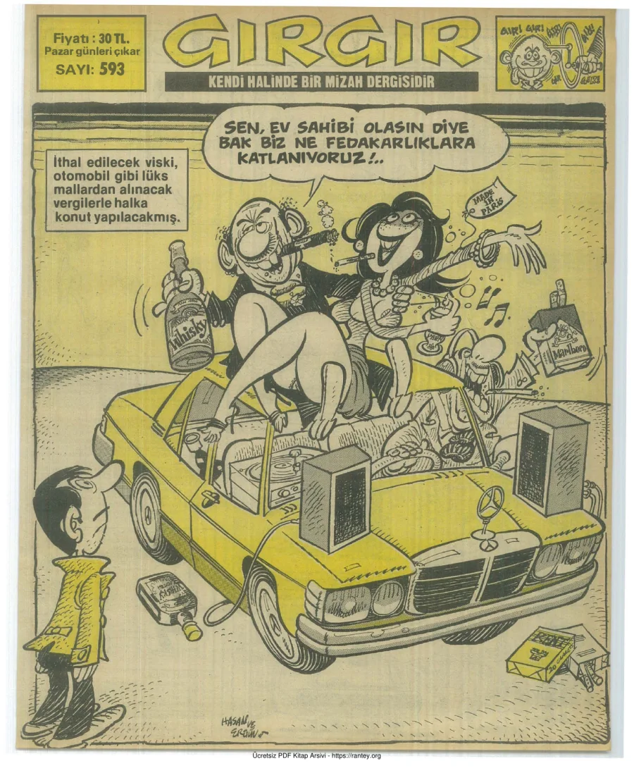 GırGır 1984 Sayı 593 kapak görseli