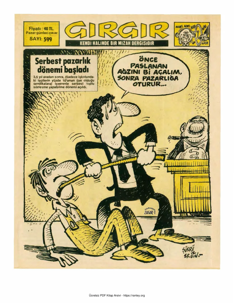 GırGır 1984 Sayı 599 kapak görseli