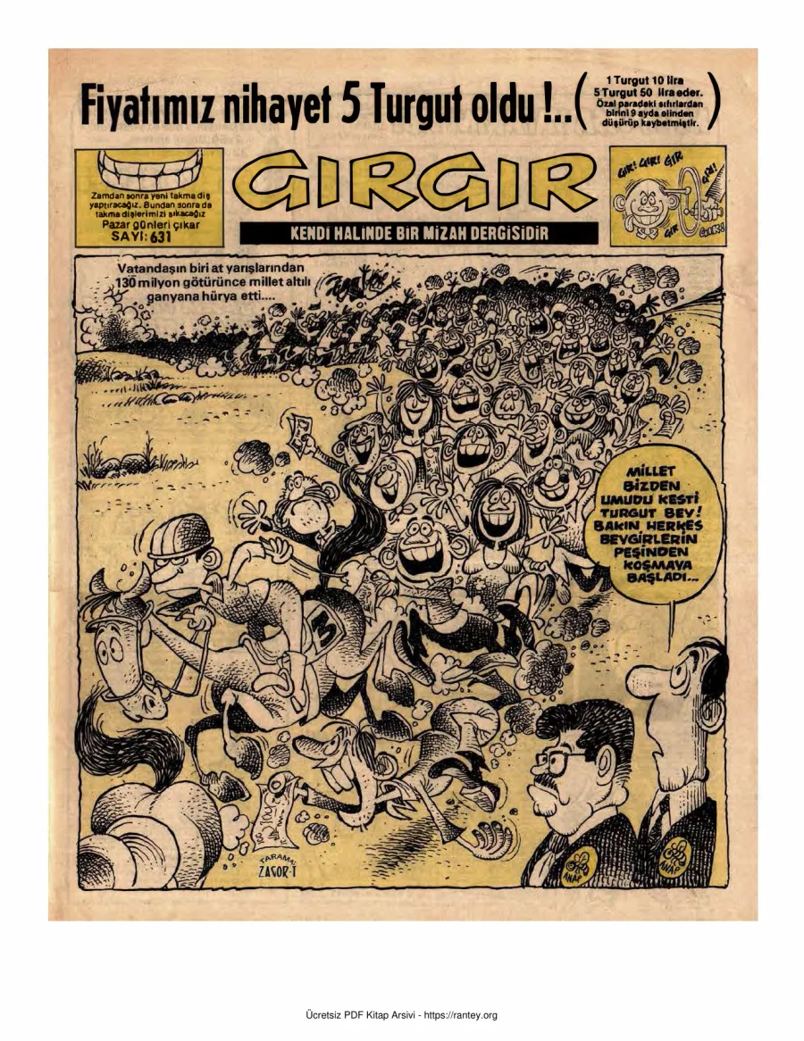 GırGır 1984 Sayı 631 kapak görseli
