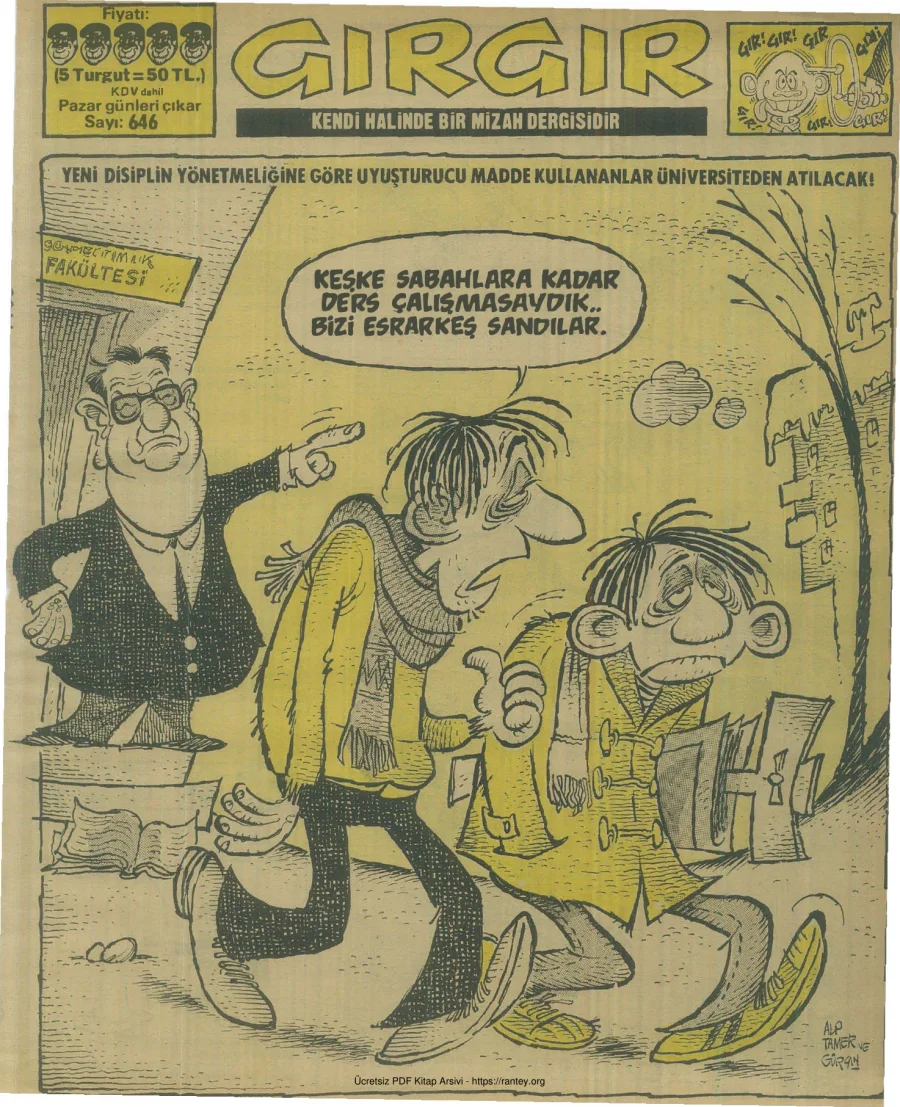 GırGır 1985 Sayı 646 kapak görseli