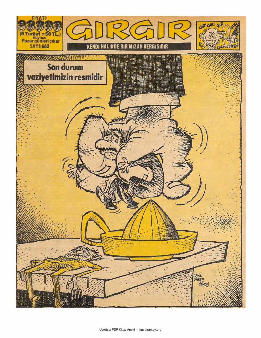 GırGır 1985 Sayı 662 kapak görseli