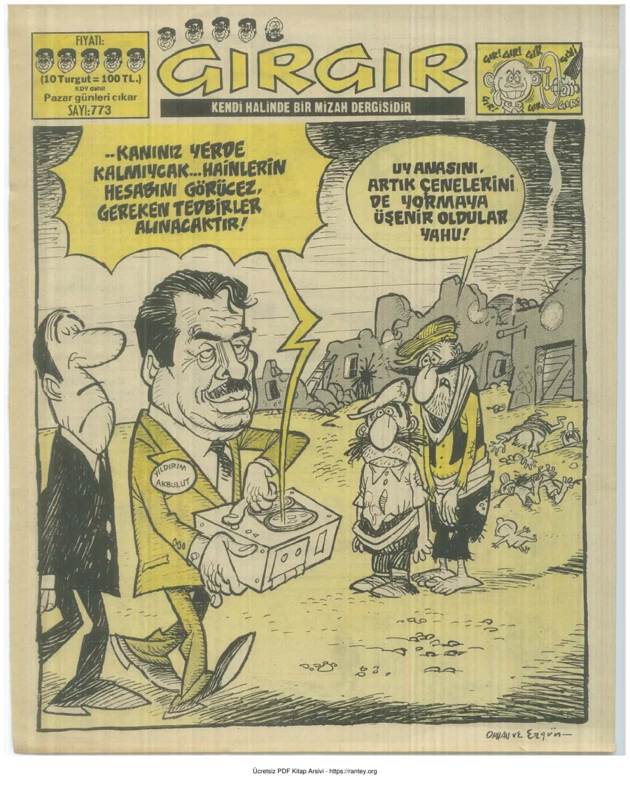 GırGır 1987 Sayı 773 kapak görseli