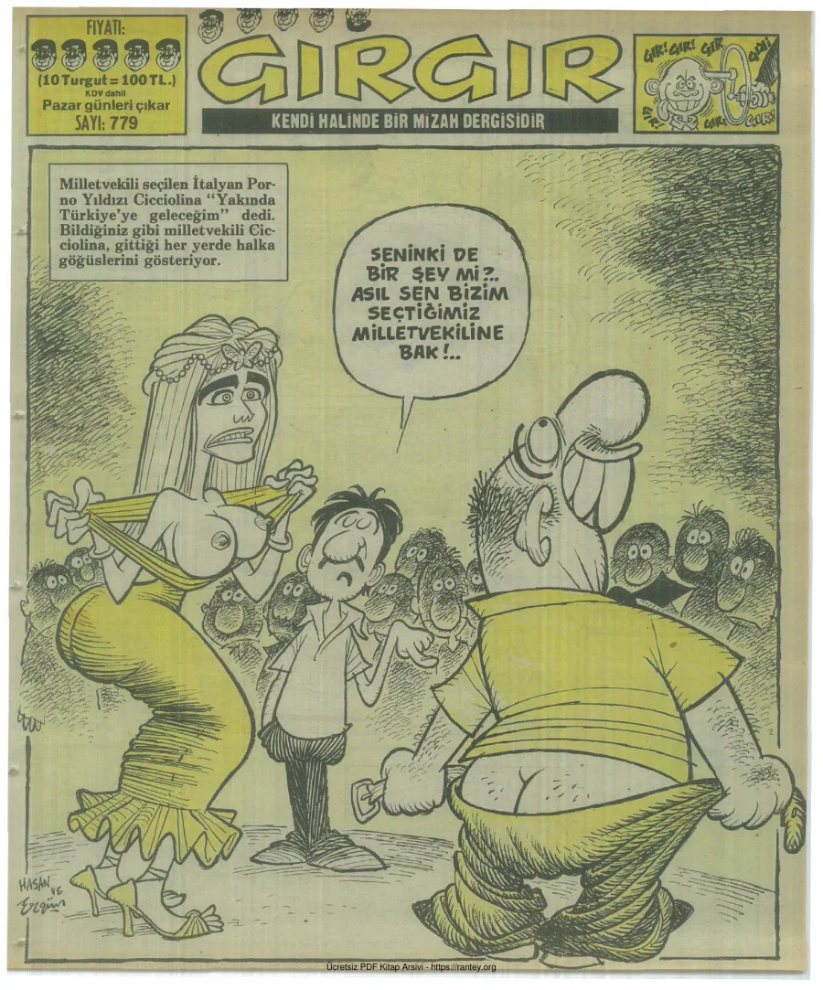 GırGır 1987 Sayı 779 kapak görseli