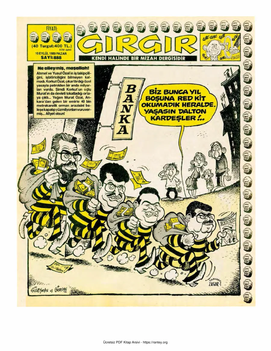 GırGır 1989 Sayı 888 kapak görseli
