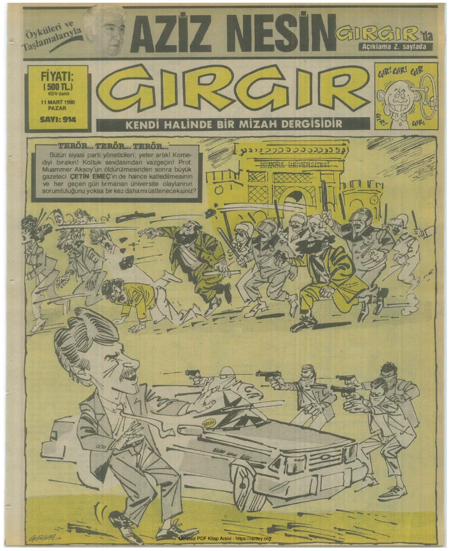 GırGır 1990 Sayı 914 kapak görseli