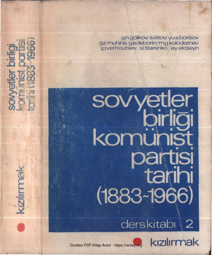 Sovyetler Birliği Komünist Partisi Tarihi 1883 1966 II Kızılırmak Yayınları kapak görseli