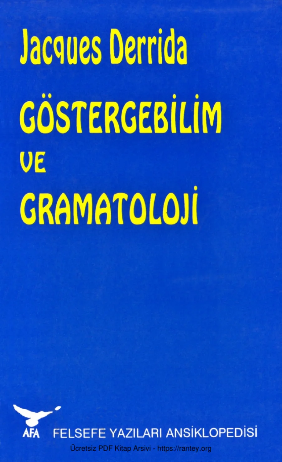 Göstergebilim ve Gramatoloji Afa Yayınları kapak görseli