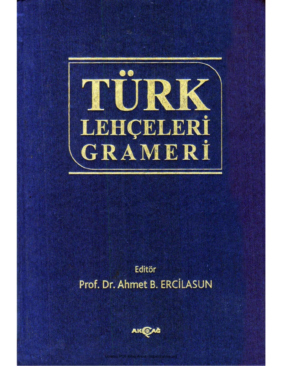 Grameri Prof Dr Ahmet B Ercilasun kapak görseli