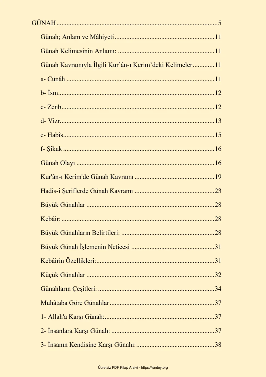 Günah KAVRAMI kapak görseli