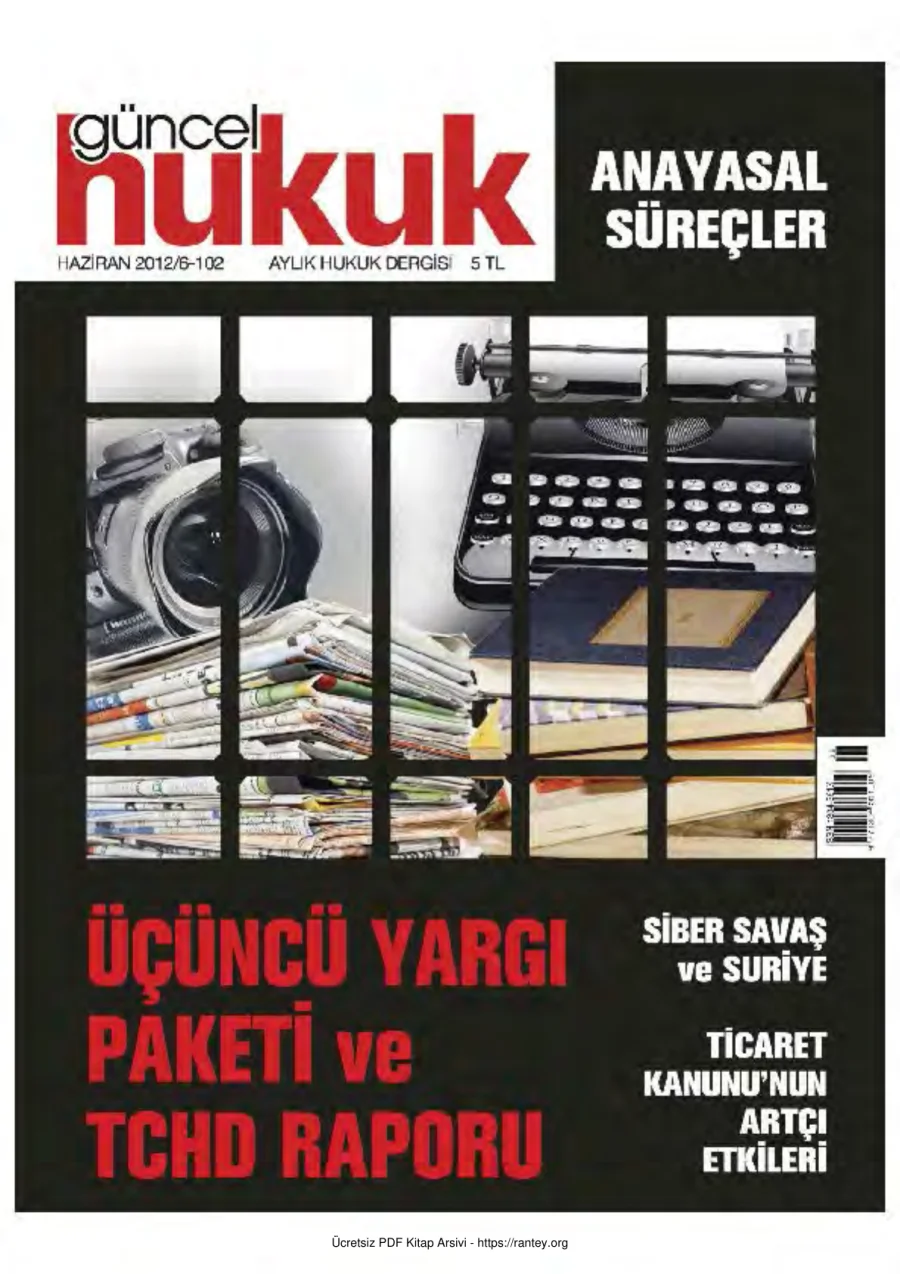Güncel Hukuk Sayı 102 - Haziran 2012 kapak görseli