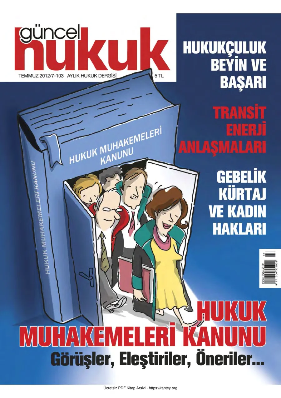 Güncel Hukuk Sayı 103 - Temmuz 2012 kapak görseli