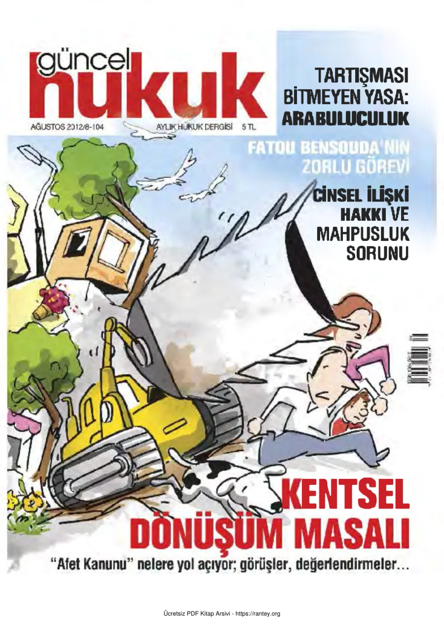 Güncel Hukuk Sayı 104 - Ağustos 2012 kapak görseli