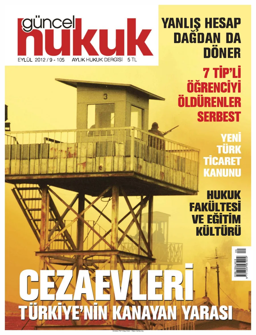 Güncel Hukuk Sayı 105 - Eylül 2012 kapak görseli