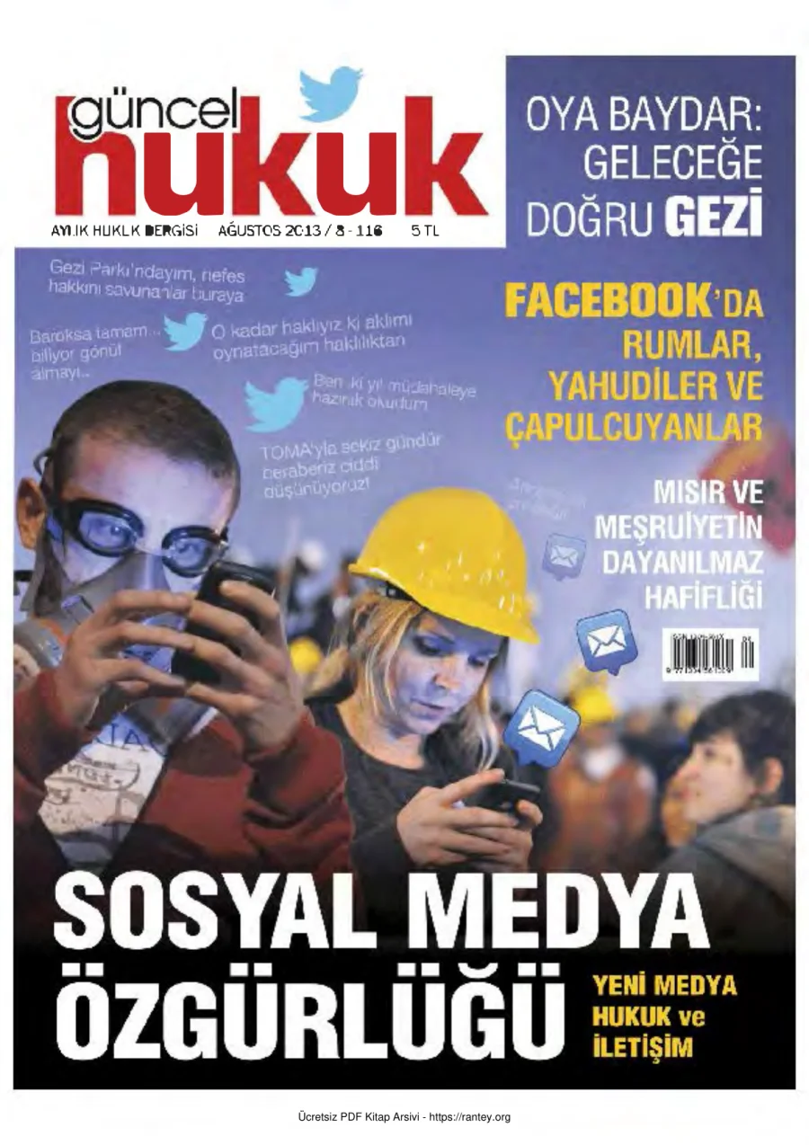 Güncel Hukuk Sayı 116 - Ağustos 2013 kapak görseli
