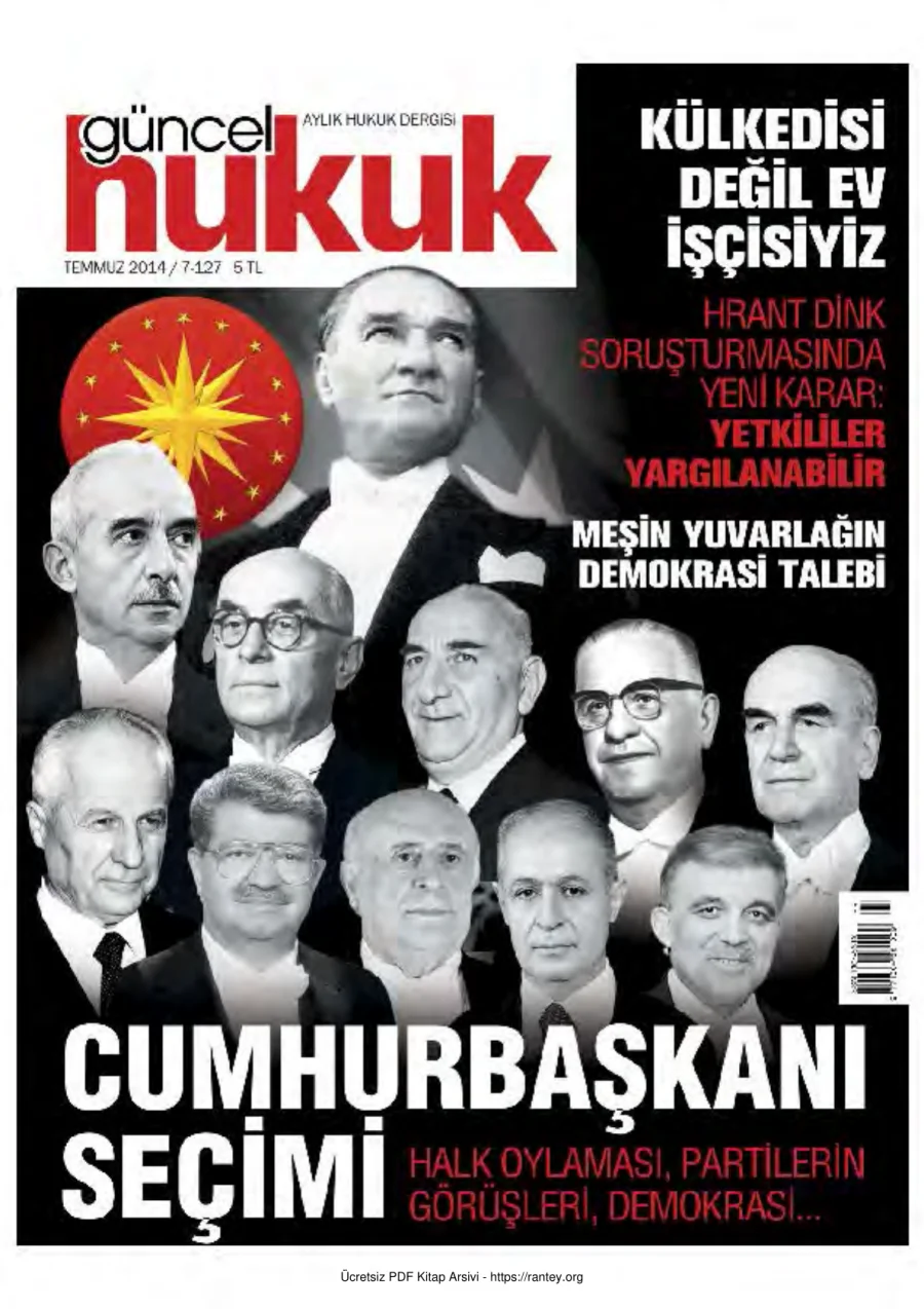 Güncel Hukuk Sayı 127 - Temmuz 2014 kapak görseli