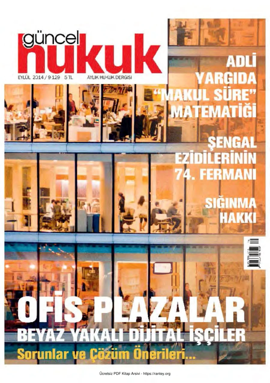 Güncel Hukuk Sayı 129 - Eylül 2014 kapak görseli