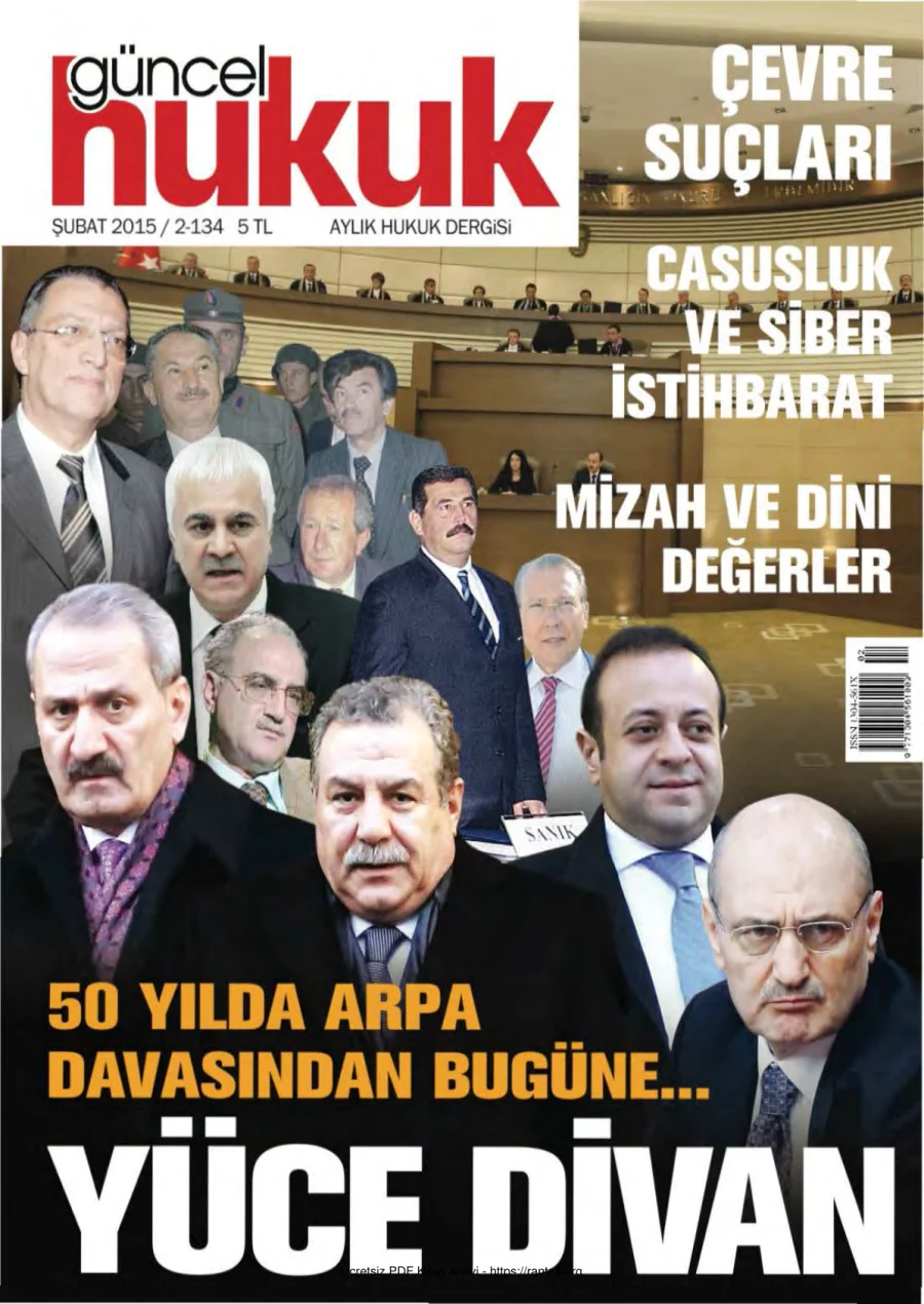 Güncel Hukuk Sayı 134 - Şubat 2015 kapak görseli