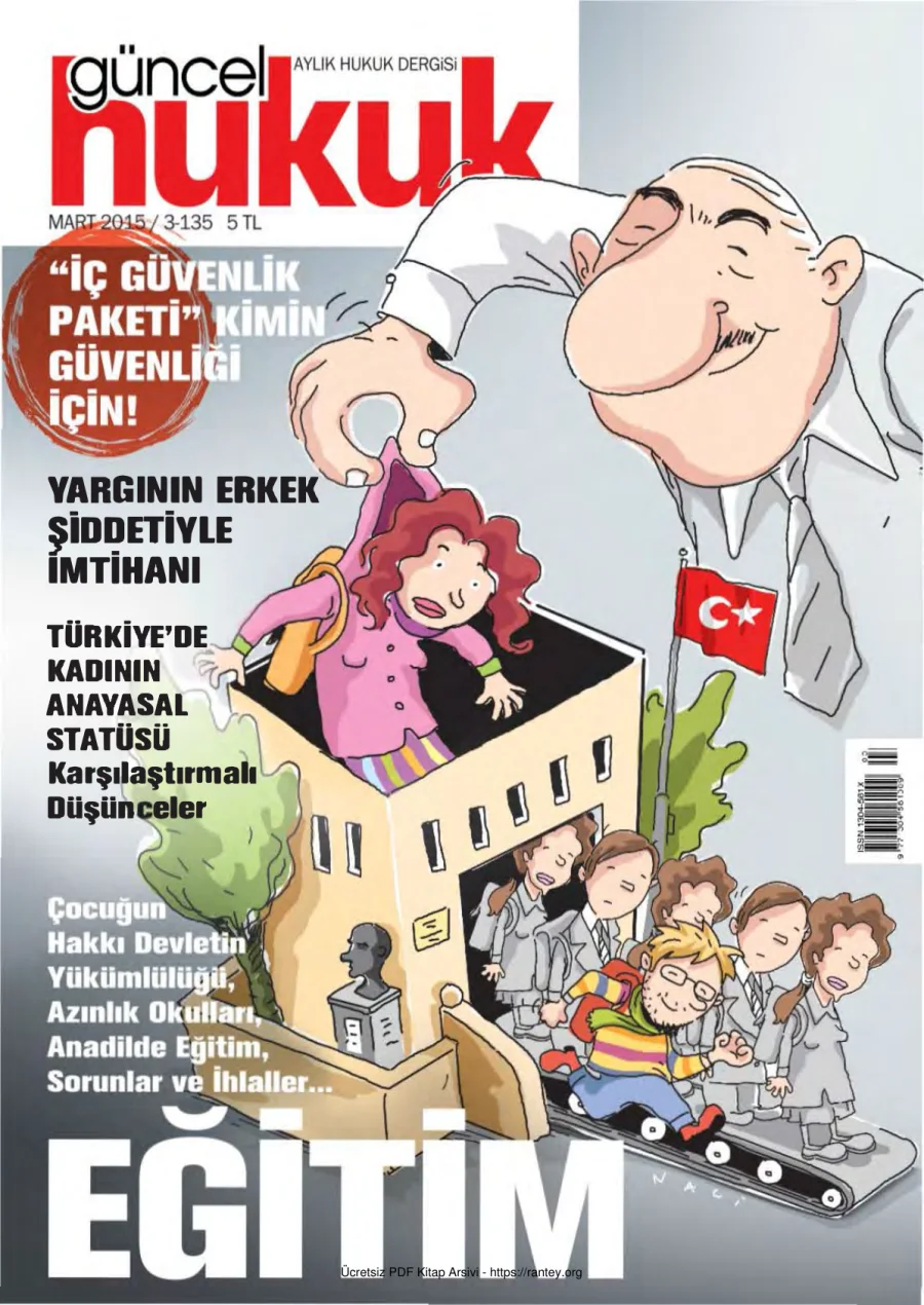 Güncel Hukuk Sayı 135 - Mart 2015 kapak görseli