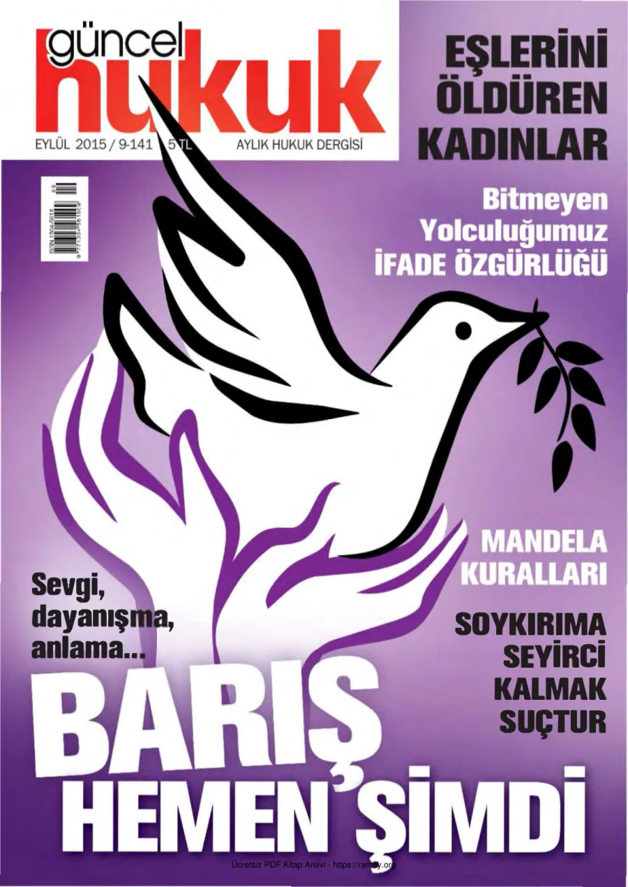 Güncel Hukuk Sayı 141 - Eylül 2015 kapak görseli