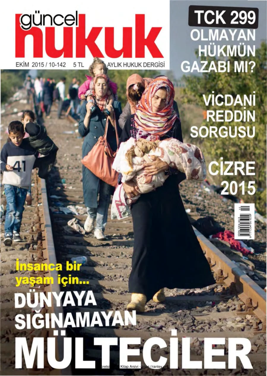 Güncel Hukuk Sayı 142 - Ekim 2015 kapak görseli