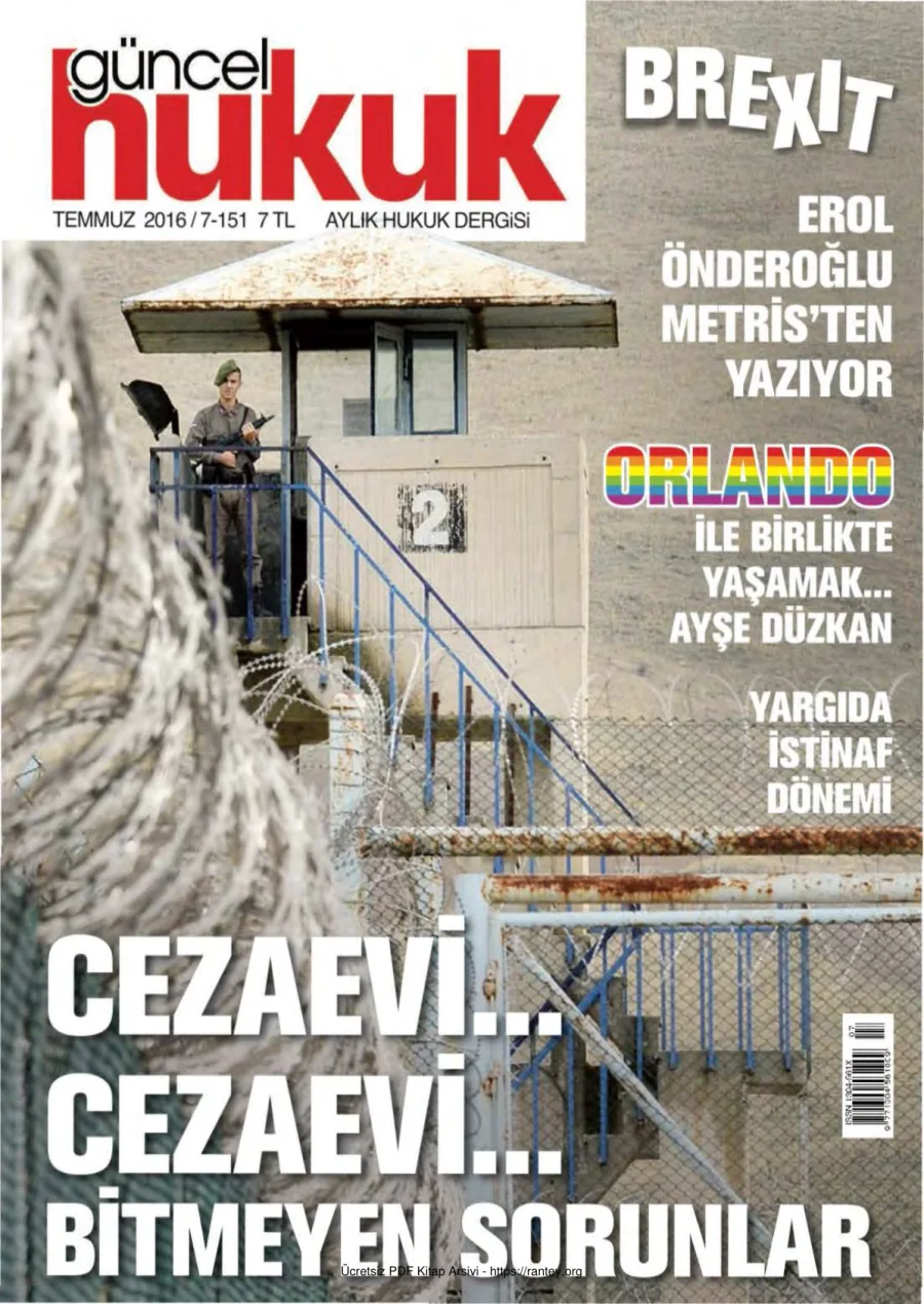 Güncel Hukuk Sayı 151 - Temmuz 2016 kapak görseli
